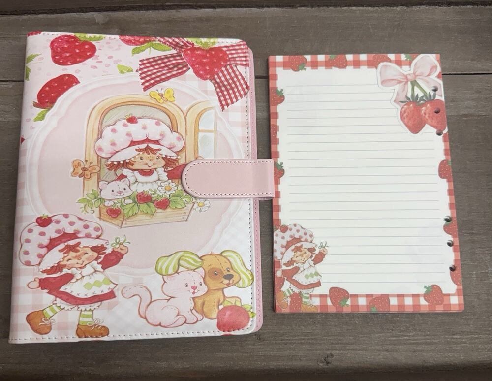 Strawberry Shortcake A5 Binder w/ matching paper